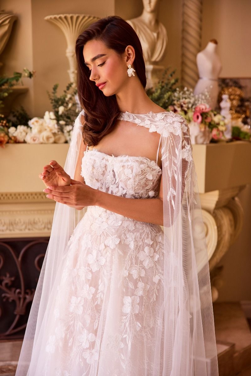 Layered Lace Wedding Gown-4