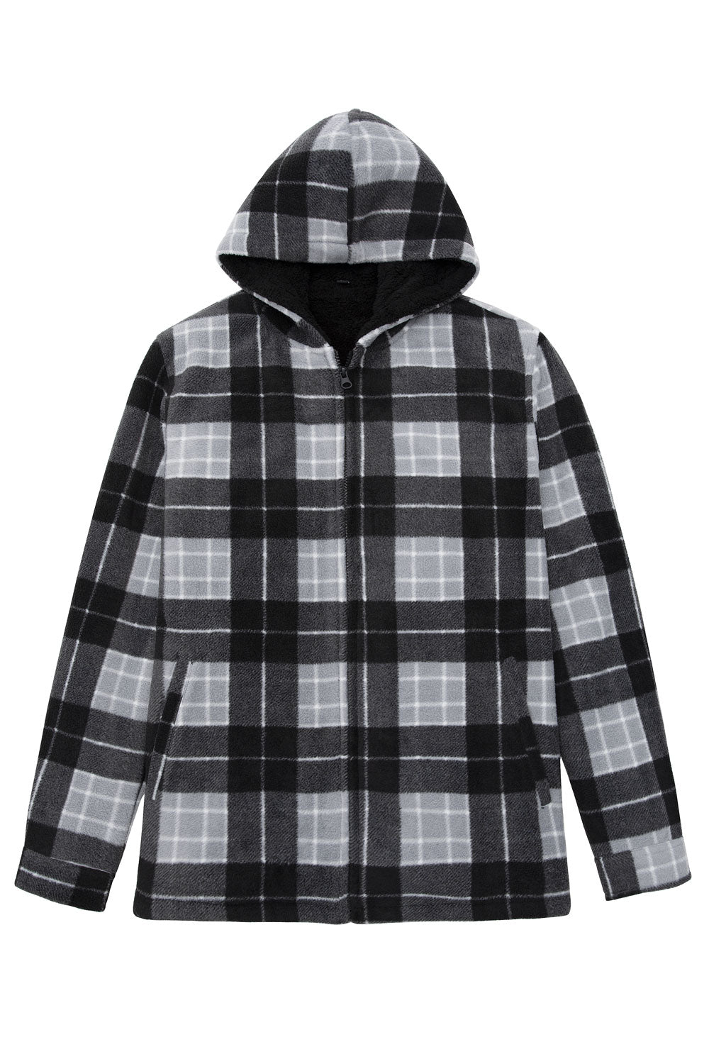 Men's Fleece Lined Zip Up Hoodie-4