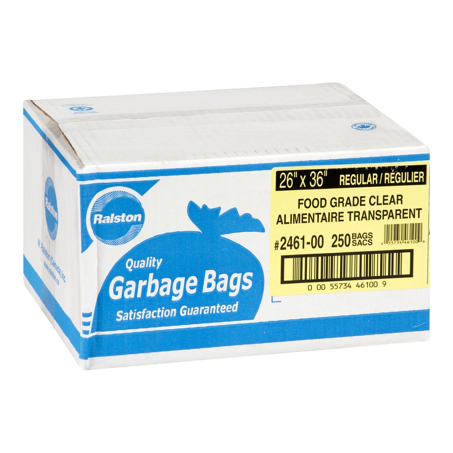 Bag Garbage 26 x 36 Regular Food Grade Clear - 250 each - Ralston - Packaging and Accessories - Restaurant Supplies and Equipment - Canadian Distribution-1