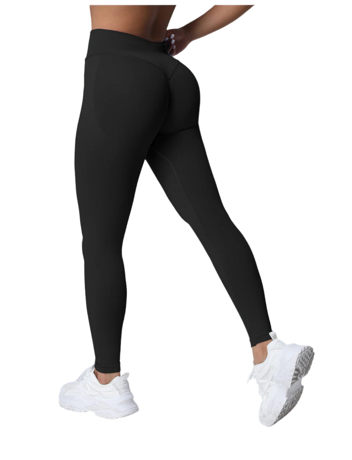 Misharen High Waist Yoga Leggings, Seamless Tummy Control, Four-Way Stretch-4