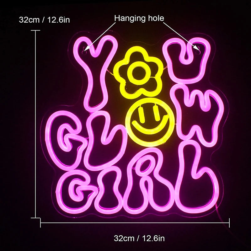 You Glow Girl Neon Sign-2