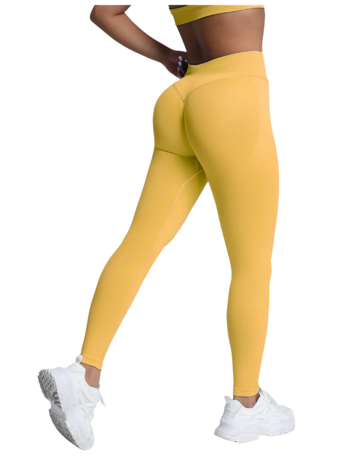 Misharen High Waist Yoga Leggings, Seamless Tummy Control, Four-Way Stretch-2