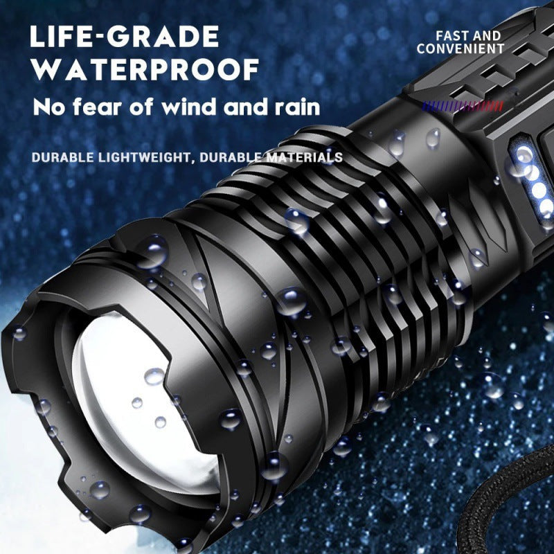 Flashlight High Lumens Brighter Tactical Flashlights with 3 Modes & Zoomable, Powerful Mini Flash Light for Emergency, Camping, Hiking-2