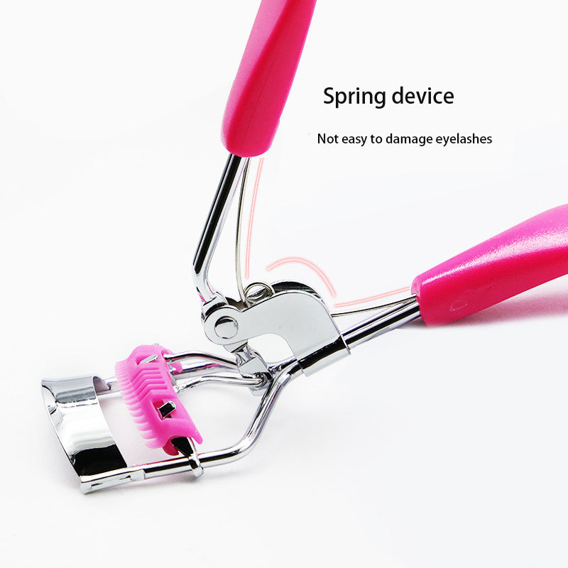 1pc Wide Angle Eyelash Curler With Built In Comb Eye Lash Clip Cosmetic Makeup Lash Curling Auxiliary Tool For Women Lash Curlers, Multicolor