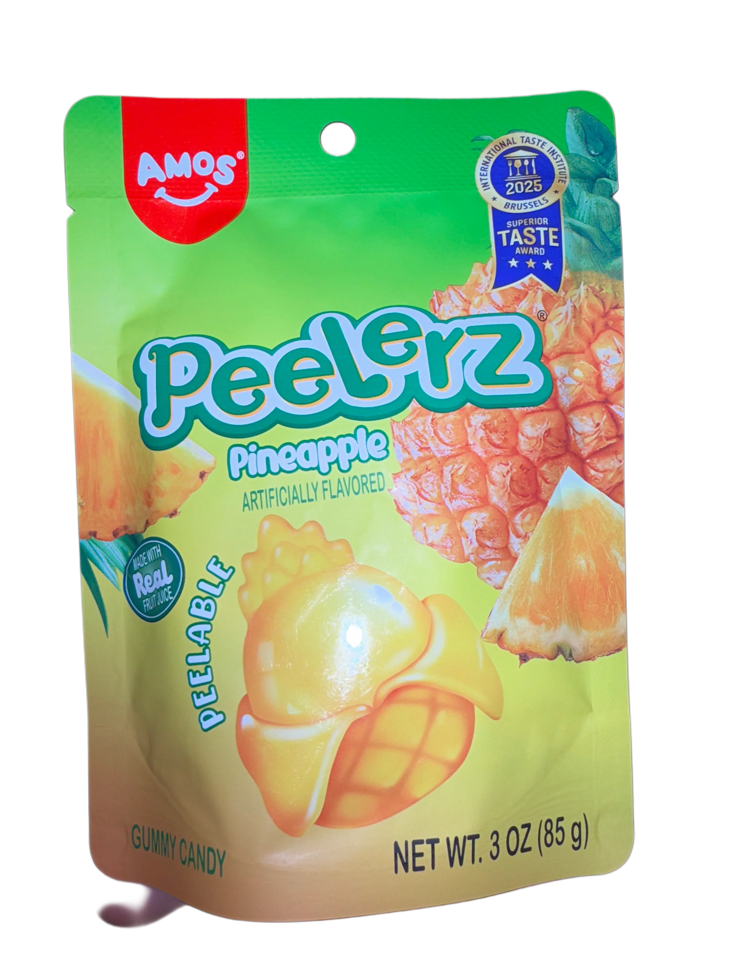 Amos Peelerz Gummy Pineapple 85G - U.S Edition