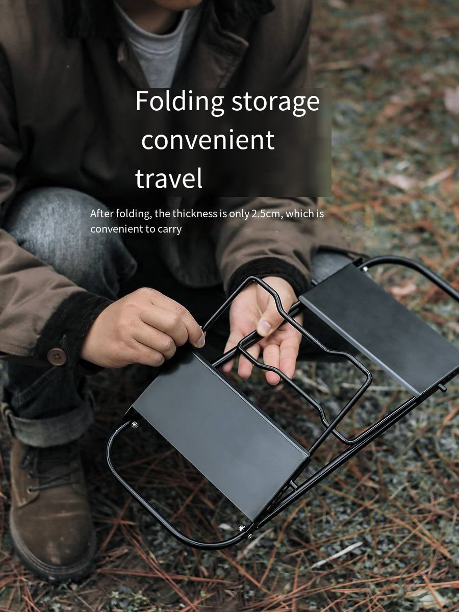 Portable 3-in-1 Design Camping Table for Grill with Mesh Desktop, Folding Table for Grill Camping Cooking BBQ-3