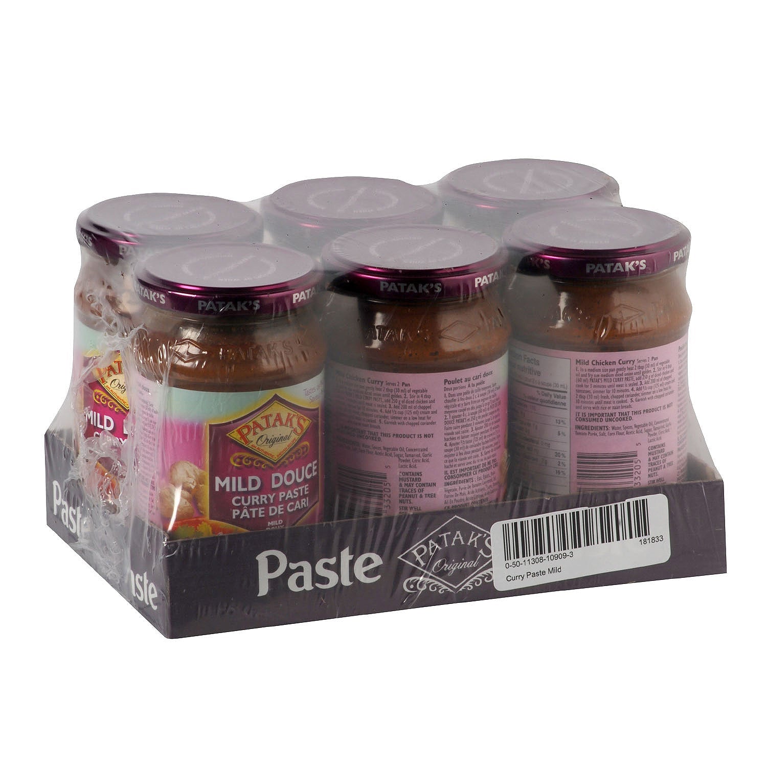 Curry Paste Mild - 6 x 284 mL - Pataks - Restaurant and Foodservice Ingredients - Canadian Distribution-2