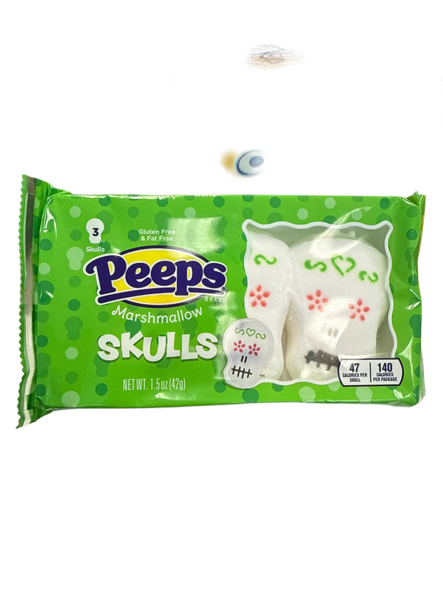 Peeps Marshmallow Halloween Skulls Three Pack 42G - U.S Edition