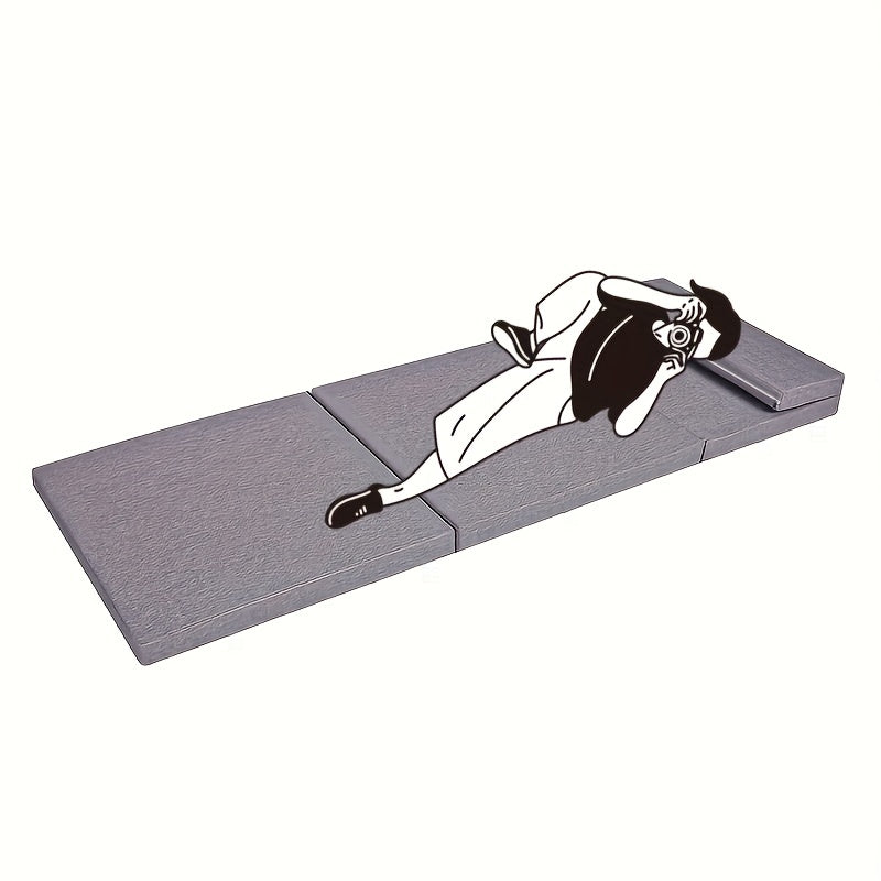 Three-Layer Folding Mattress Topper Lightweight & Portable-4