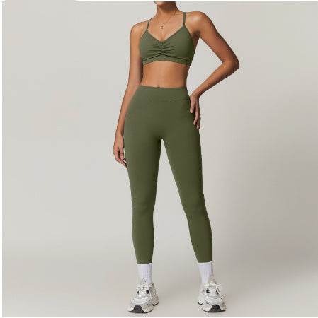 2pcs Yoga Outfit set Sport Fitness Workout Gym wear for women