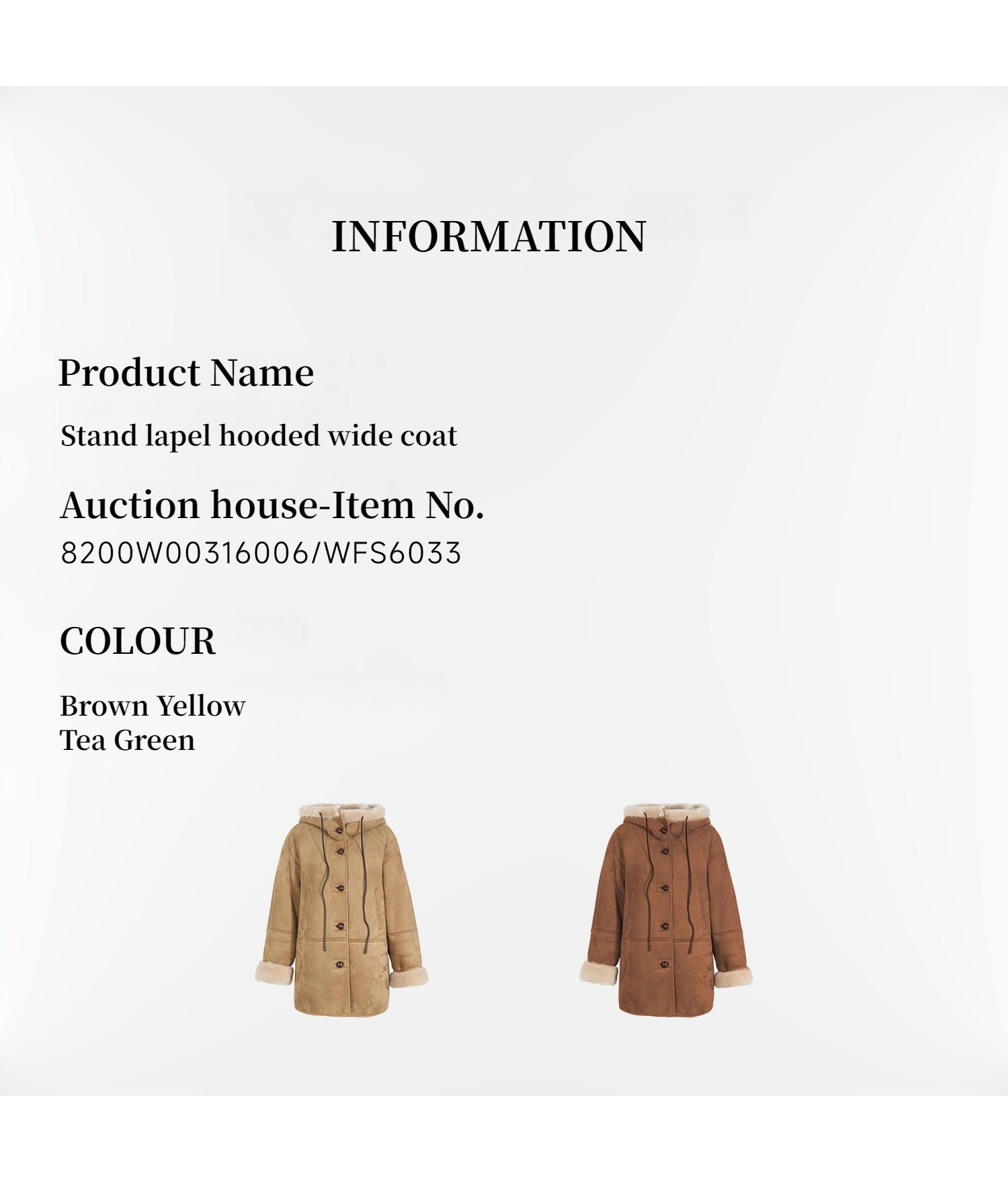 "Danish Winter" Shearling Wool Contrasting Artificial Compositesuede Coat Hooded Short Style-2