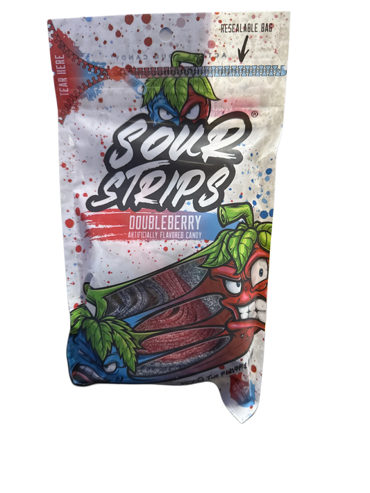 Sour Strips Doubleberry Flavour 96G - U.S Edition