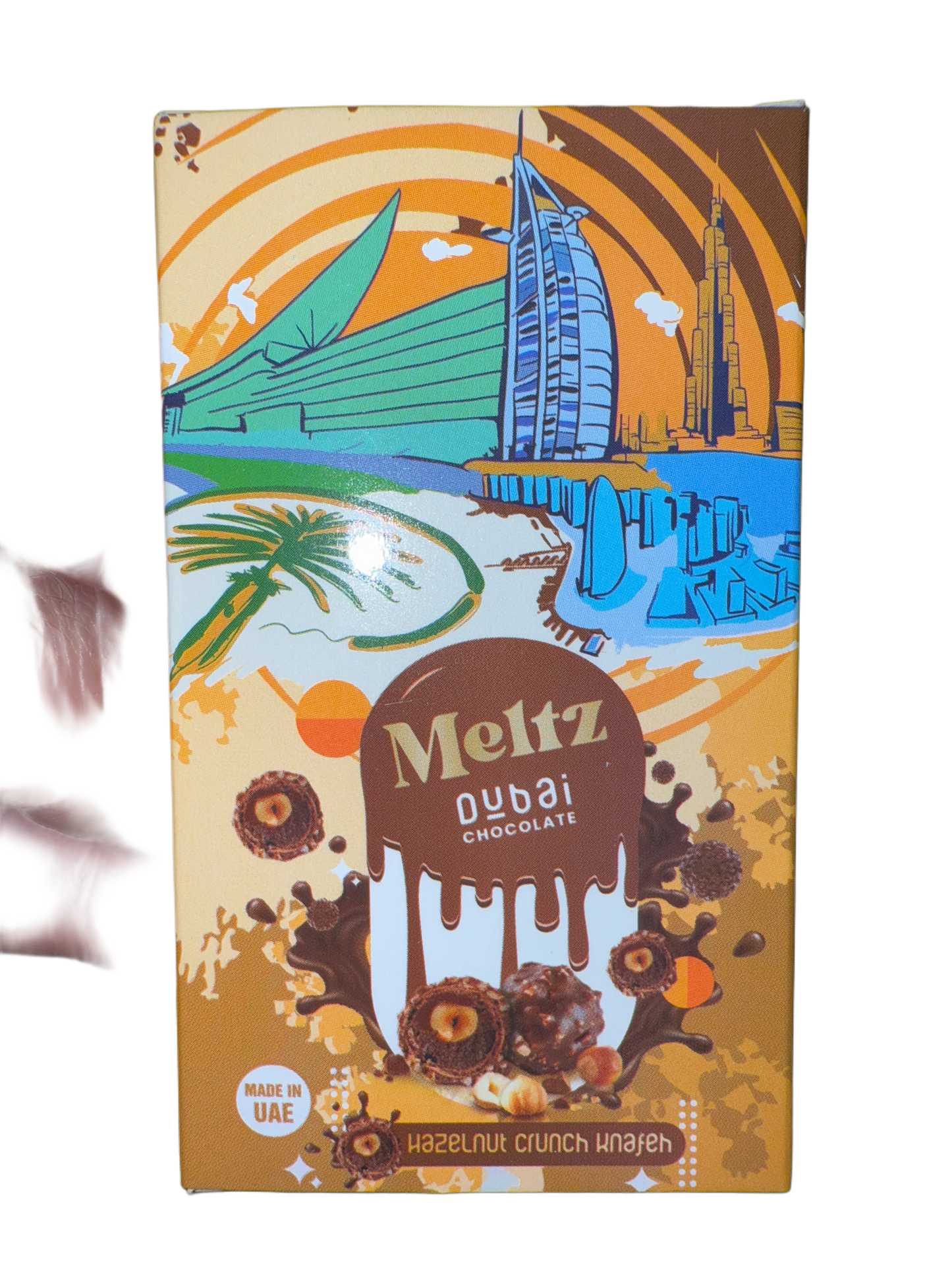 Meltz Dubai Chocolate Hazelnut Crunch Knafeh Flavour 75G - Dubai Edition