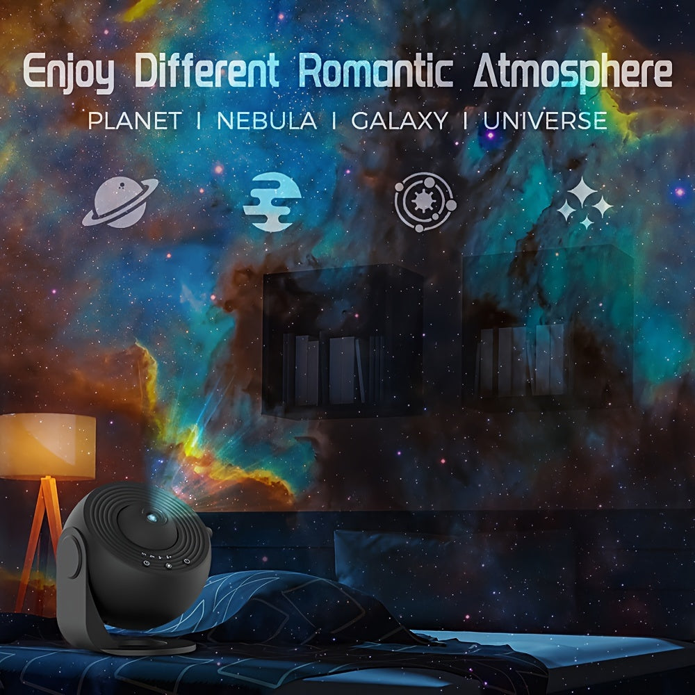 1pc 13 In 1 Star Projector Night Light, Galaxy Projector, Planetarium Projector For Bedroom, Aurora Projector