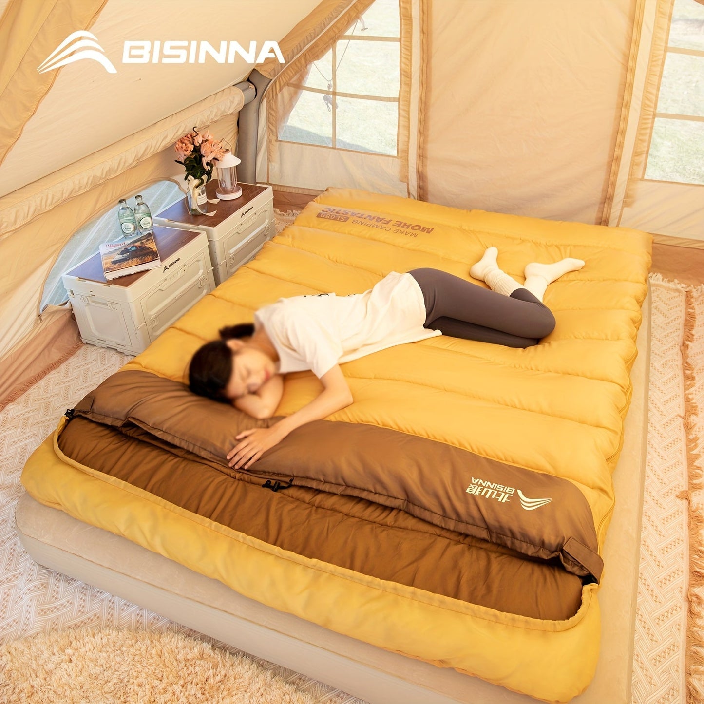 Double Sleeping Bag for Two Adults-3