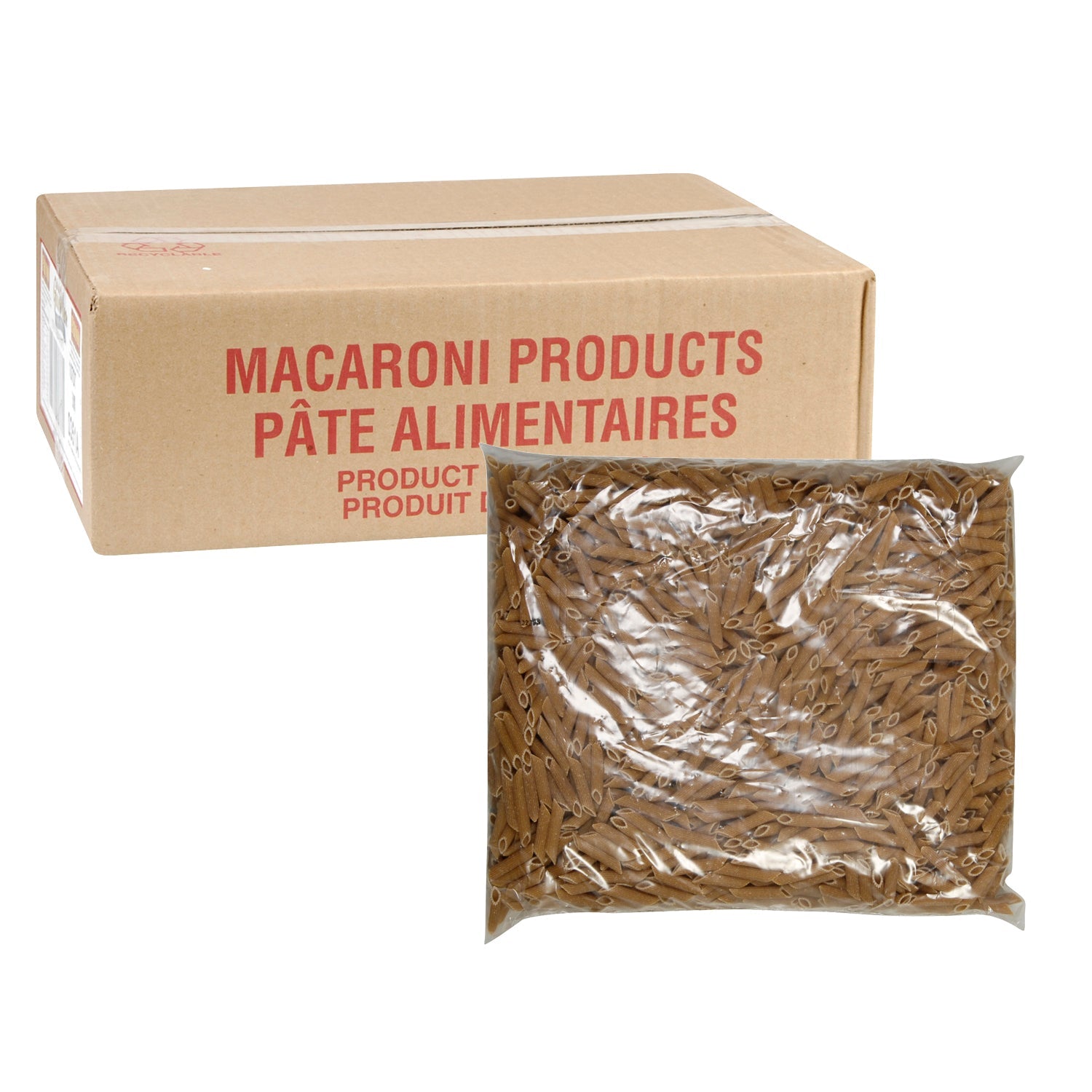Pasta Penne Rigate Whole Grain - 2 x 5 lbs - Primo - Restaurant and Foodservice Ingredients - Canadian Distribution-2