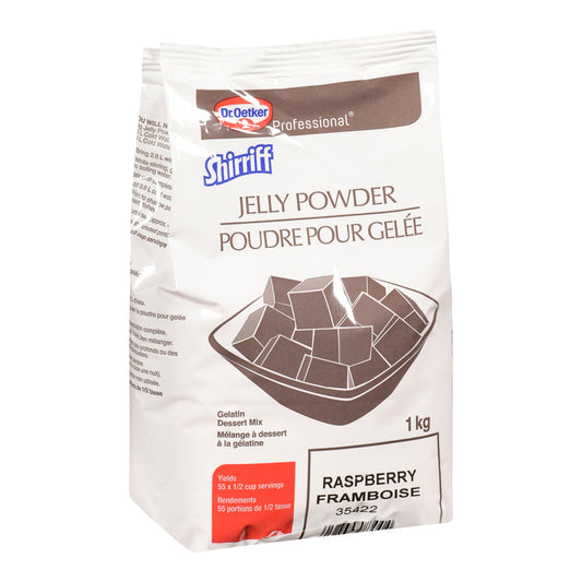 Gelatin Raspberry Powder - 2 x 1 kg - Shirriff - Baking Mixes and Ingredients - Canadian Distribution-0