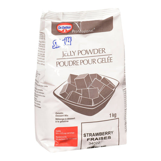 Gelatin Strawberry Powder - 2 x 1 kg - Shirriff - Baking Mixes and Ingredients - Canadian Distribution-0