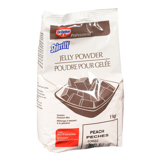 Gelatin Peach Powder - 2 x 1 kg - Shirriff - Baking Mixes and Ingredients - Canadian Distribution-0