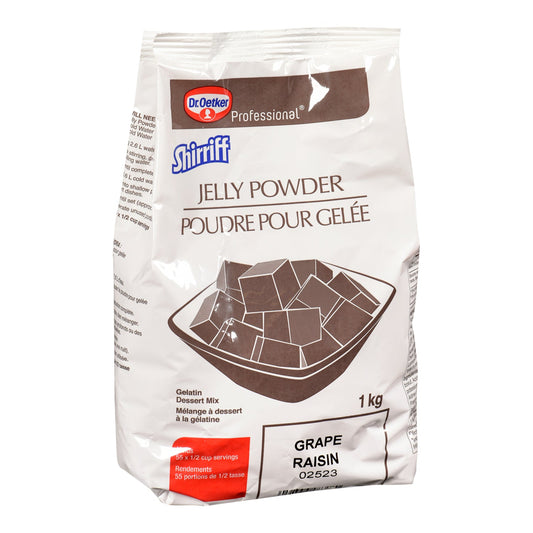 Gelatin Grape Powder - 2 x 1 kg - Shirriff - Baking Mixes and Ingredients - Canadian Distribution-0
