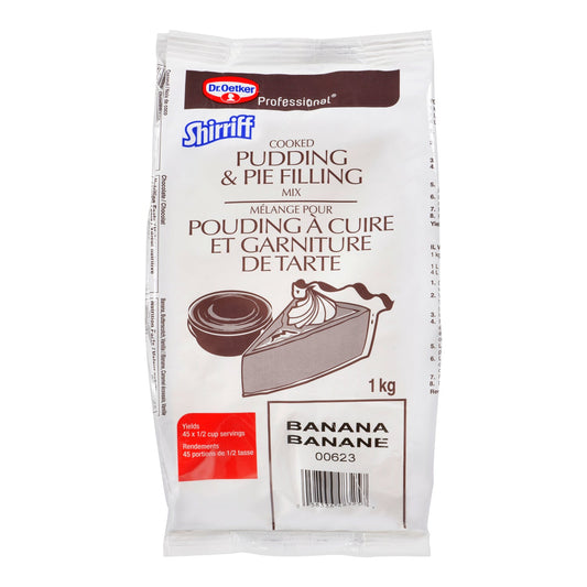Pudding Banana Cream Powder - 2 x 1 kg - Shirriff - Baking Mixes and Ingredients - Canadian Distribution-0