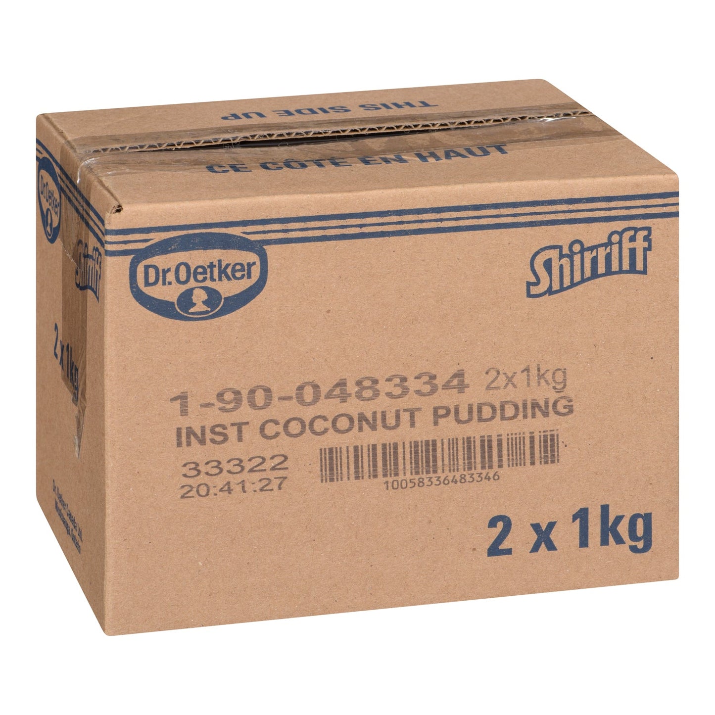 Pudding Coconut Cream Instant - 2 x 1 kg - Shirriff - Baking Mixes and Ingredients - Canadian Distribution-2
