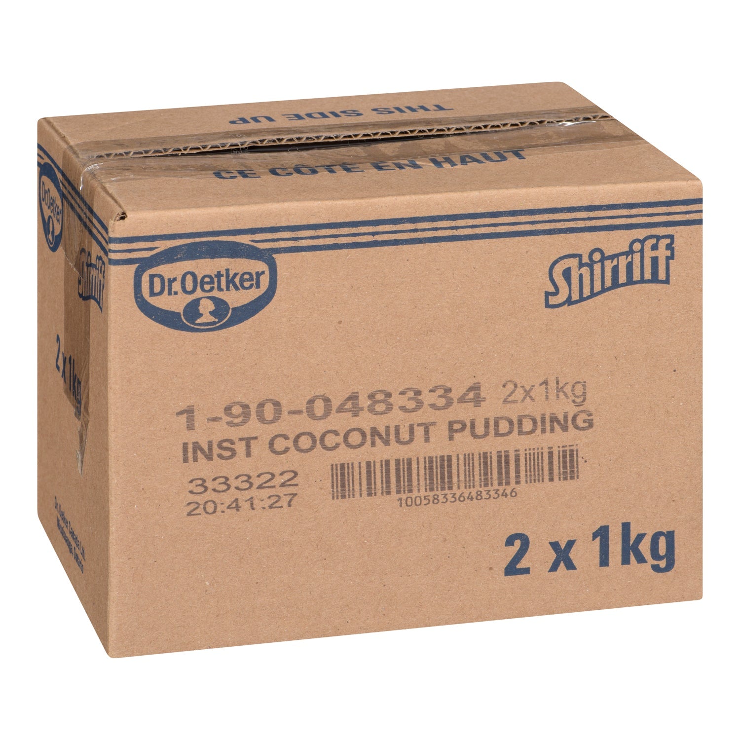 Pudding Coconut Cream Instant - 2 x 1 kg - Shirriff - Baking Mixes and Ingredients - Canadian Distribution-2