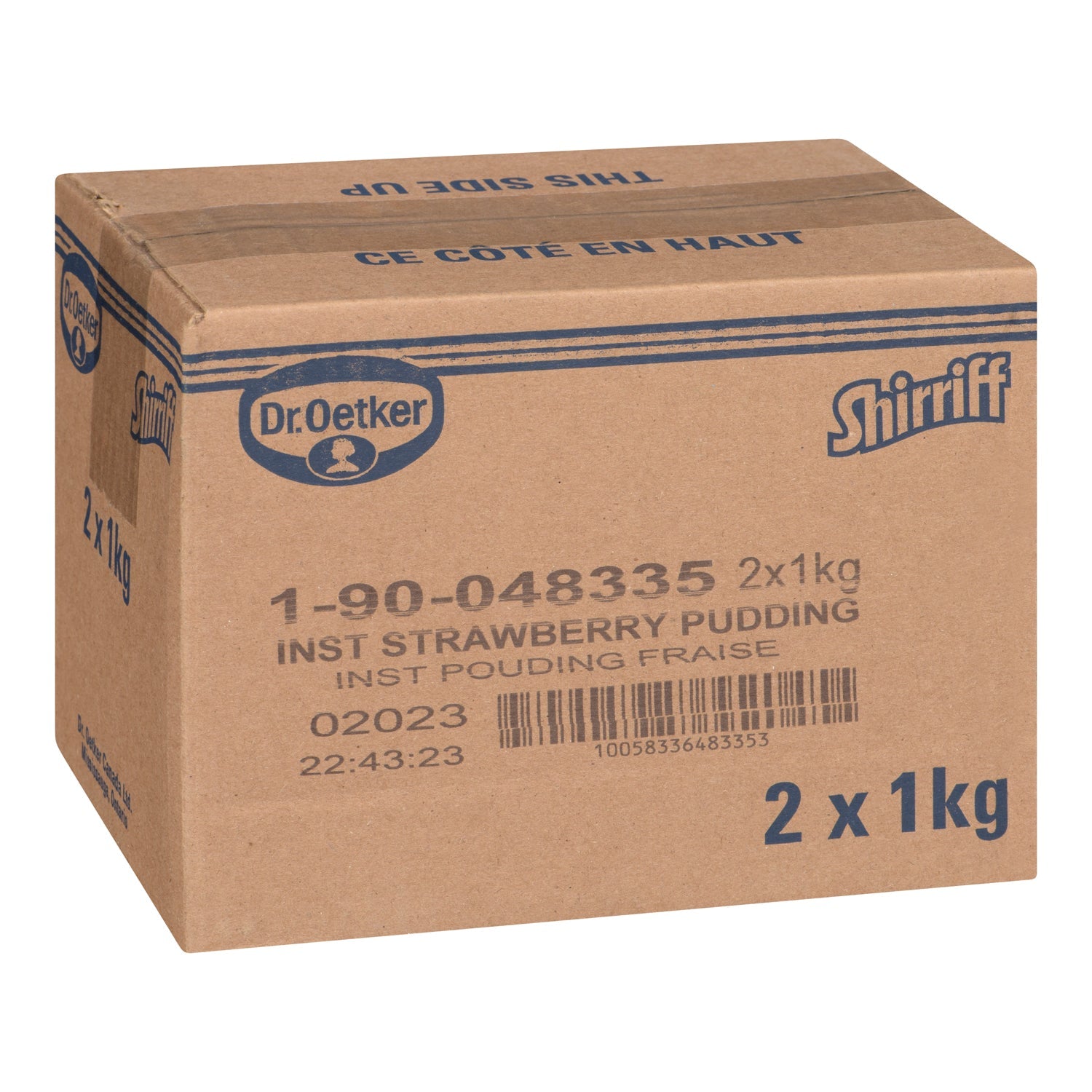 Pudding Strawberry Powder Instant - 2 x 1 kg - Shirriff - Baking Mixes and Ingredients - Canadian Distribution-2