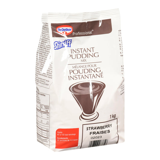 Pudding Strawberry Powder Instant - 2 x 1 kg - Shirriff - Baking Mixes and Ingredients - Canadian Distribution-0
