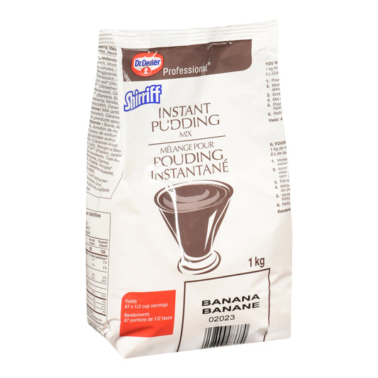 Pudding Banana Powder Instant - 2 x 1 kg - Shirriff - Baking Mixes and Ingredients - Canadian Distribution-0