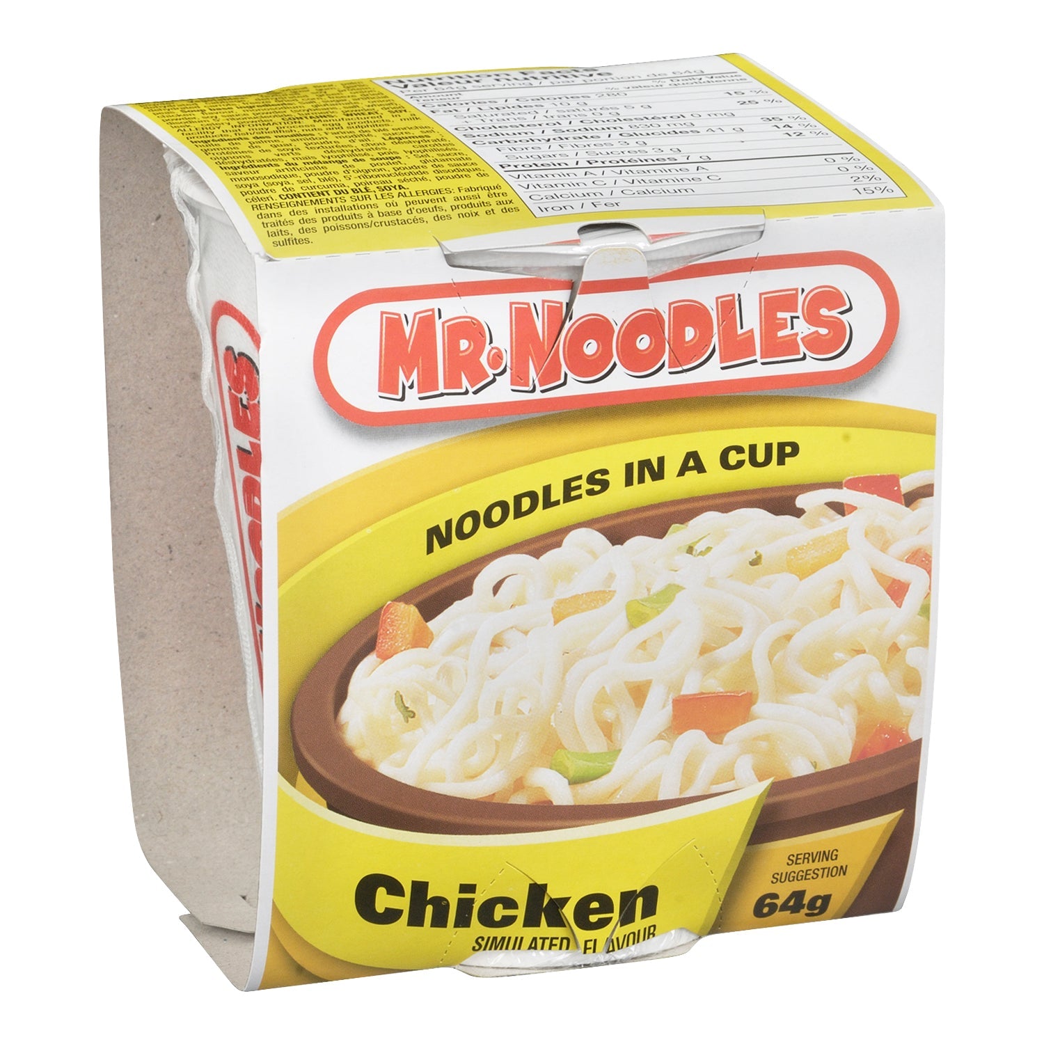 Soup Chicken Noodle Mix Mr. Noodles - 12 x 64 g - Mr Noodles - Restaurant and Foodservice Ingredients - Canadian Distribution-3