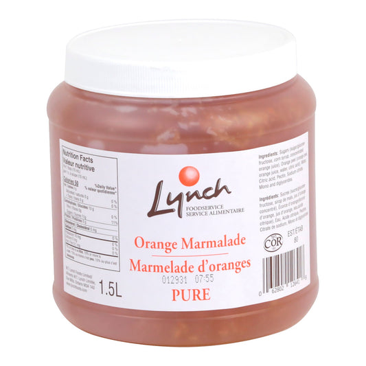 Marmalade Orange Pure - 1.5L Jar (Case = 6 x 1.5L) - Lynch - Baking Mixes and Ingredients - Canadian Distribution-0