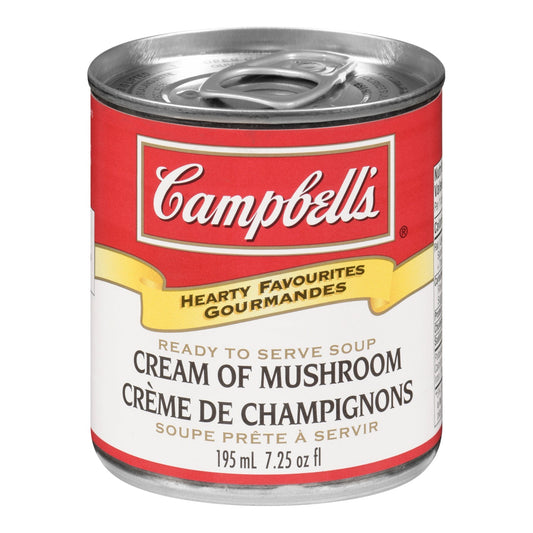 Soup Cream Of Mushroom Ready-To-Serve - 12 x 195 mL - Campbell's Soup - Restaurant and Foodservice Ingredients - Canadian Distribution-0
