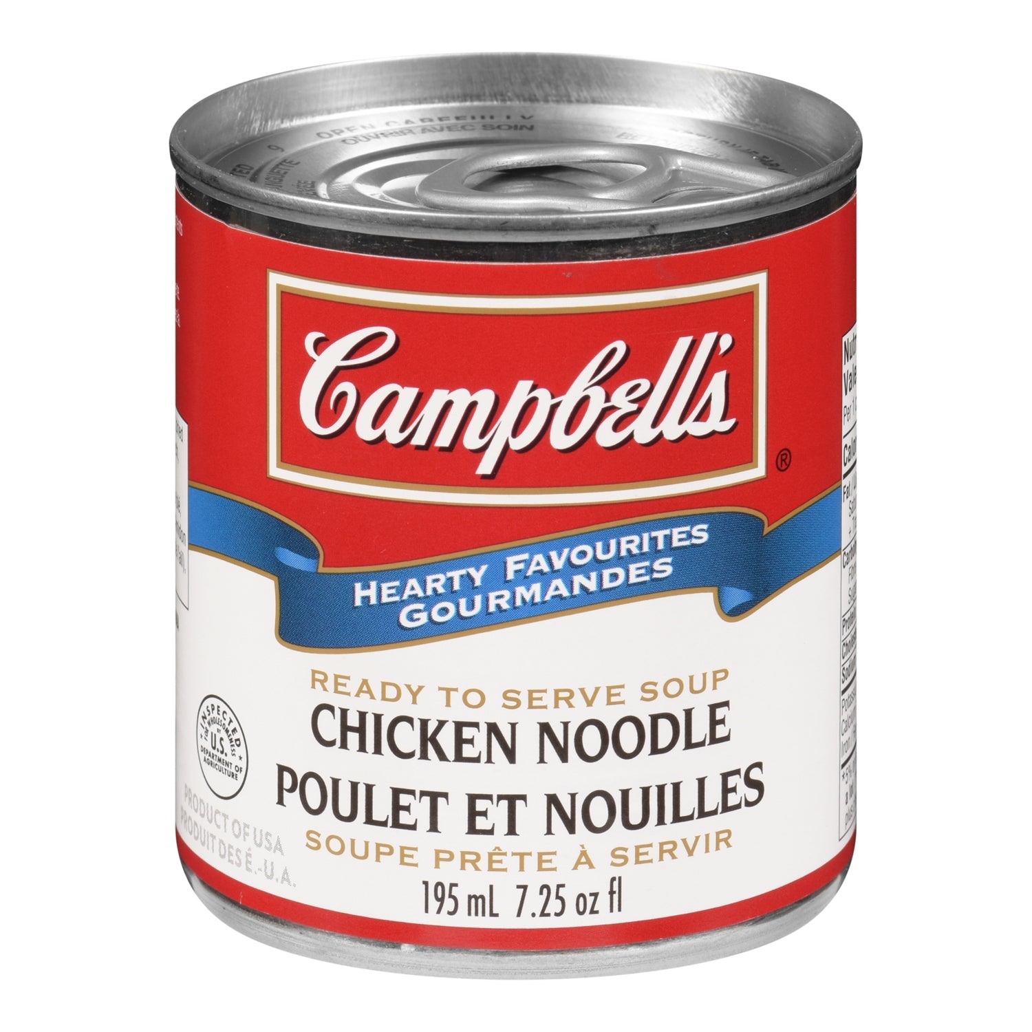 Soup Chicken Noodle Individual Easy Open Ready To Serve - 12 x 195 mL - Campbell's Soup - Restaurant and Foodservice Ingredients - Canadian Distribution-0