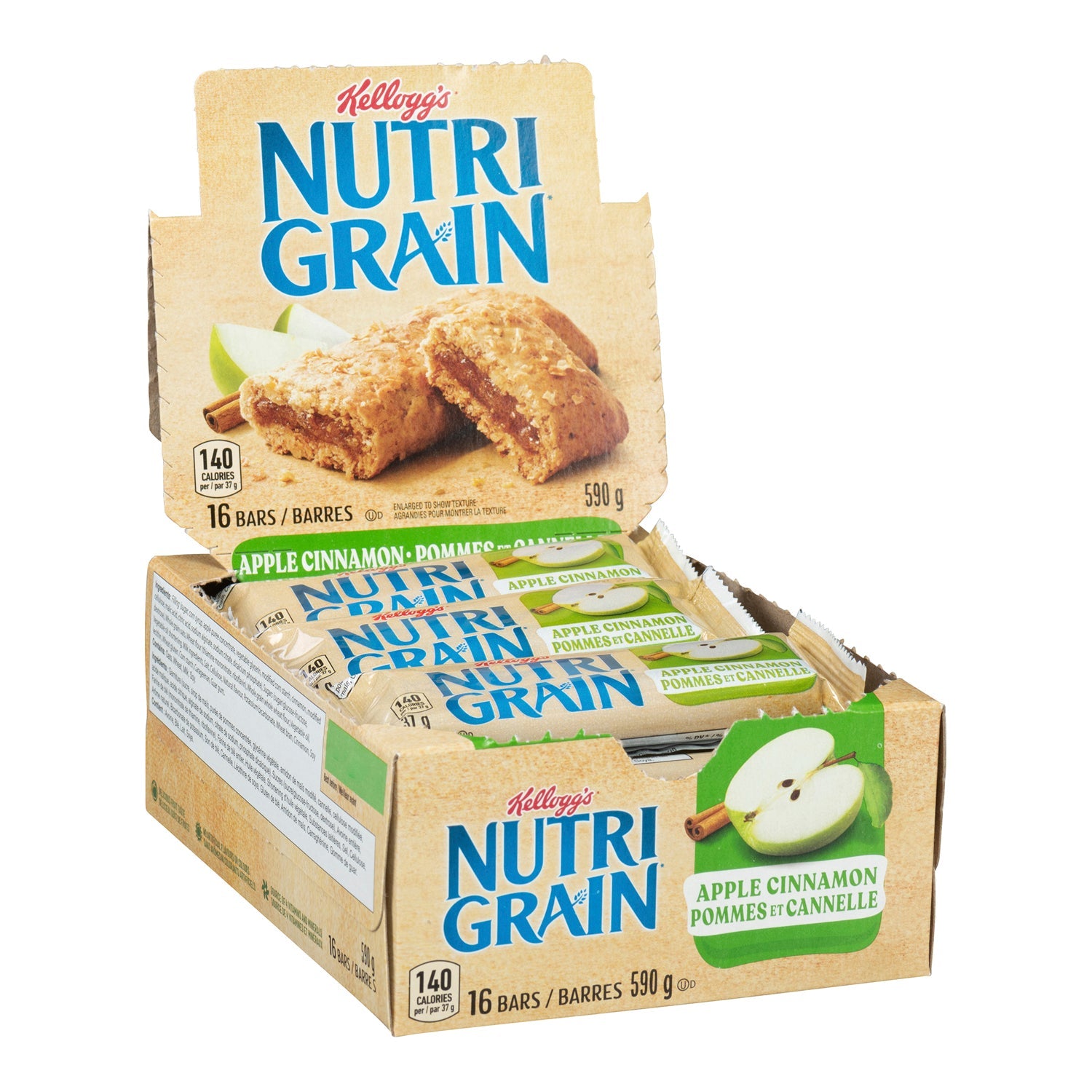 Snack Bar Nutrigrain Apple Cinnamon - 48 x 37 g - Kellogg's - Restaurant and Foodservice Ingredients - Canadian Distribution-3