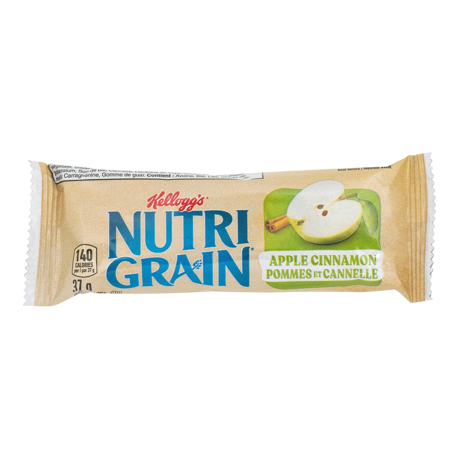 Snack Bar Nutrigrain Apple Cinnamon - 48 x 37 g - Kellogg's - Restaurant and Foodservice Ingredients - Canadian Distribution-4