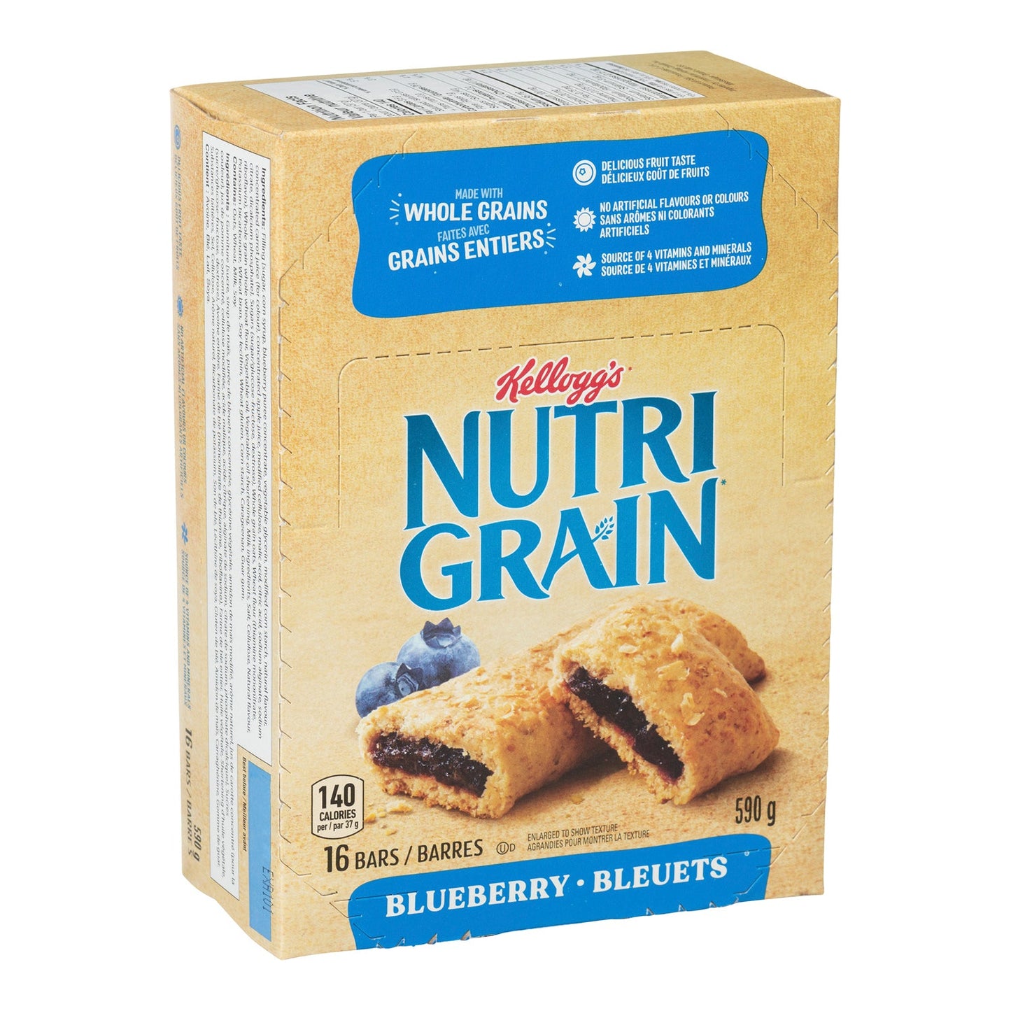 Snack Bar Nutrigrain Blueberry - 48 x 37 g - Kellogg's - Restaurant and Foodservice Ingredients - Canadian Distribution-2