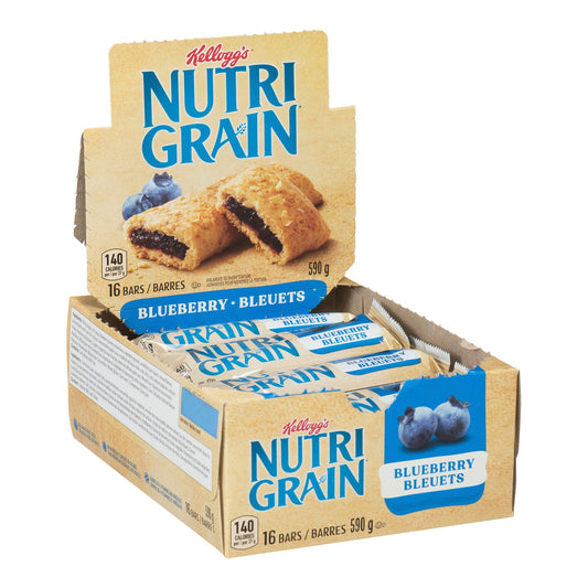 Snack Bar Nutrigrain Blueberry - 48 x 37 g - Kellogg's - Restaurant and Foodservice Ingredients - Canadian Distribution-0