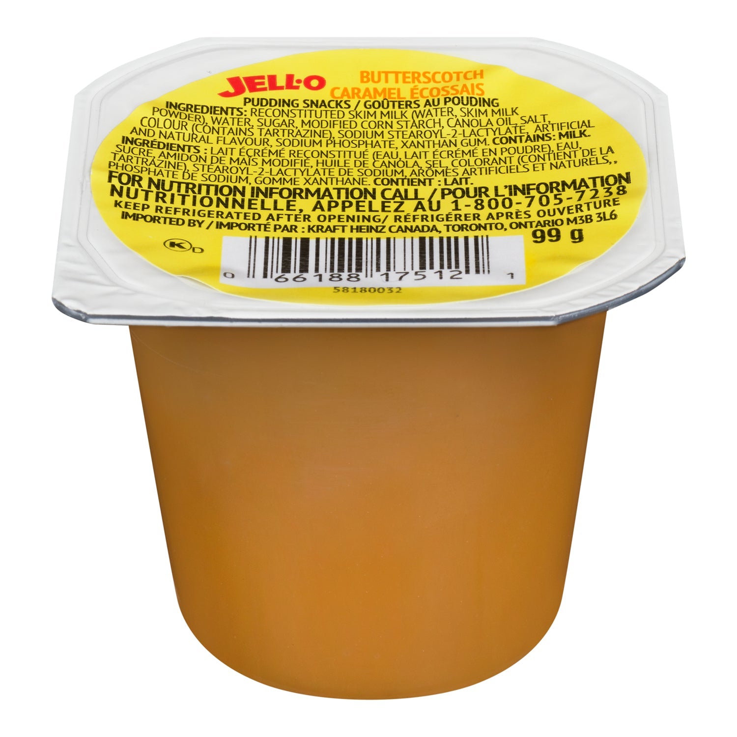Pudding Butterscotch Snacks - 24 x 99 g - Kraft - Baking Mixes and Ingredients - Canadian Distribution-0