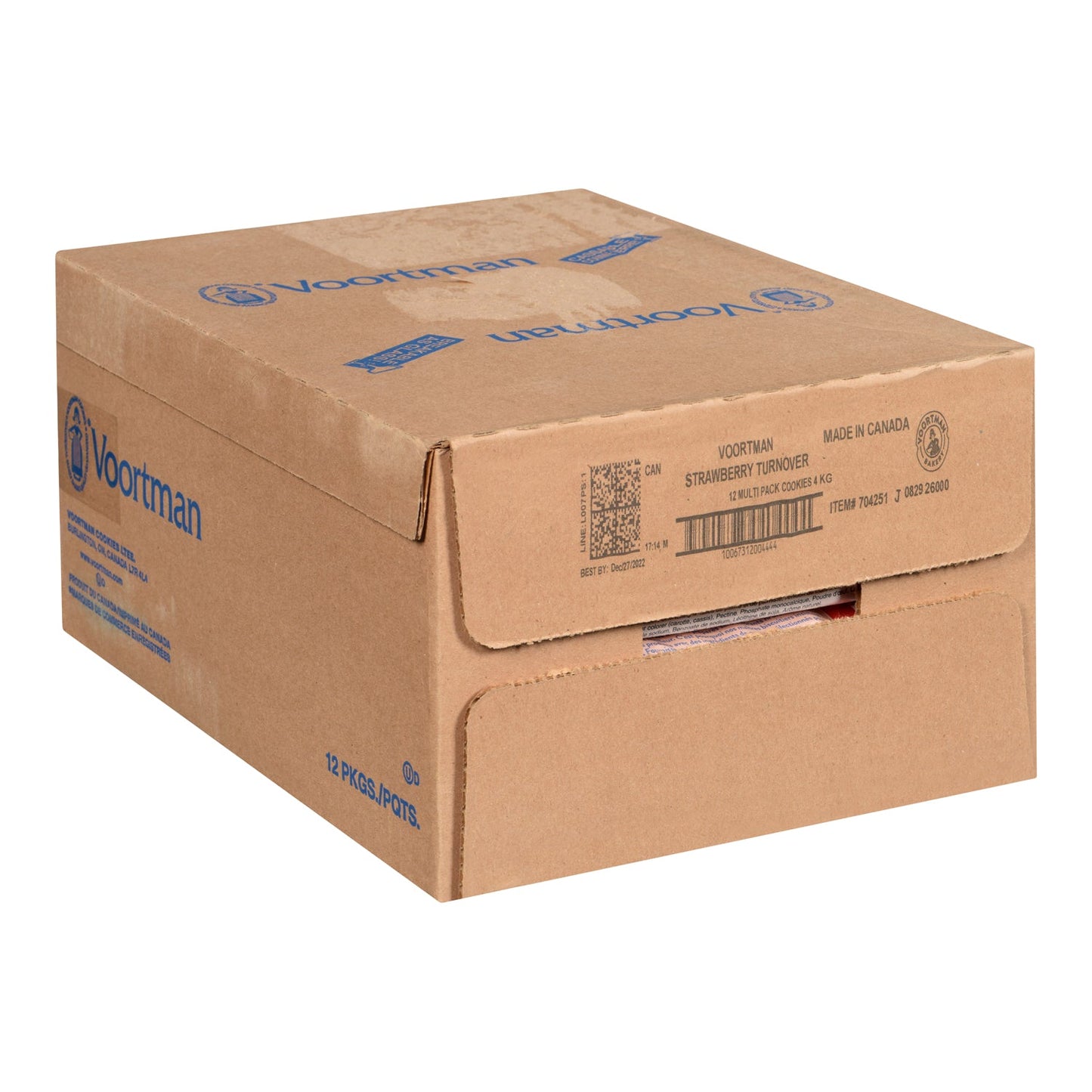 Cookie Strawberry Turnover Kosher - 12 x 300 g - Voortman - Restaurant and Foodservice Ingredients - Canadian Distribution-2