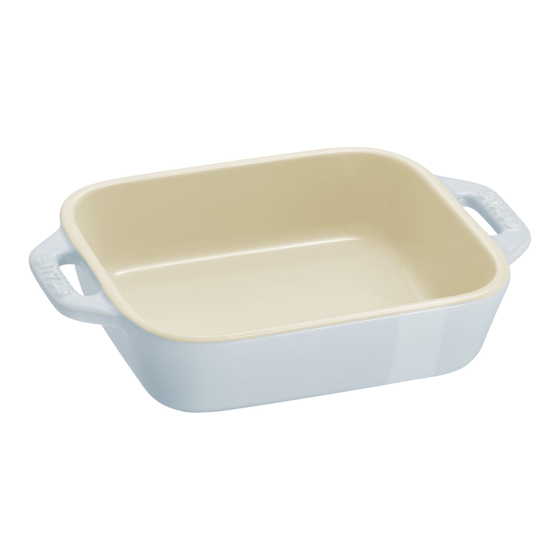 STAUB Ceramique Rectangular Baking Dish Set Macaron Light Blue 3 Piece-1