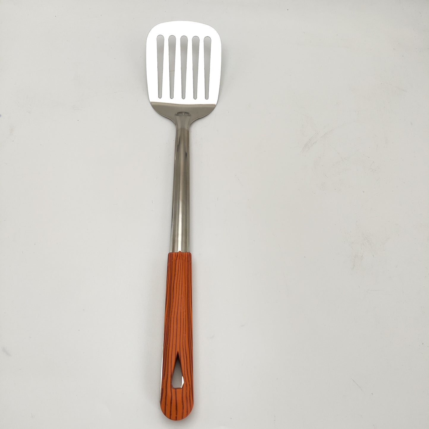 1pc Kitchen Stainless Steel Cooking Utensils With Wooden Handle, Spatulas, Rice Soup, Spoon, Frying Shovel, Colanders, Kitchen Cookware