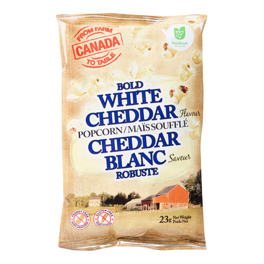 Popcorn Cheddar White - 32 x 23 g - From Farm To Ta - Restaurant and Foodservice Ingredients - Canadian Distribution-0