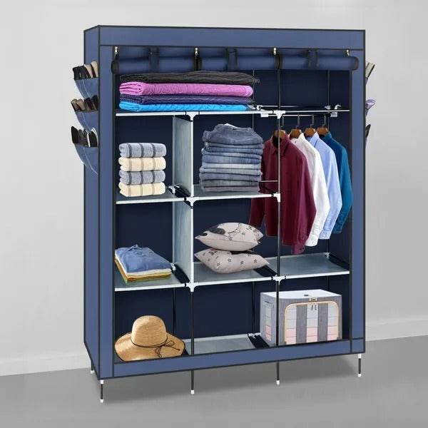 69 Wardrobe Portable Closet Storage Organizer Clothes Non-woven Fabric Wardrobe