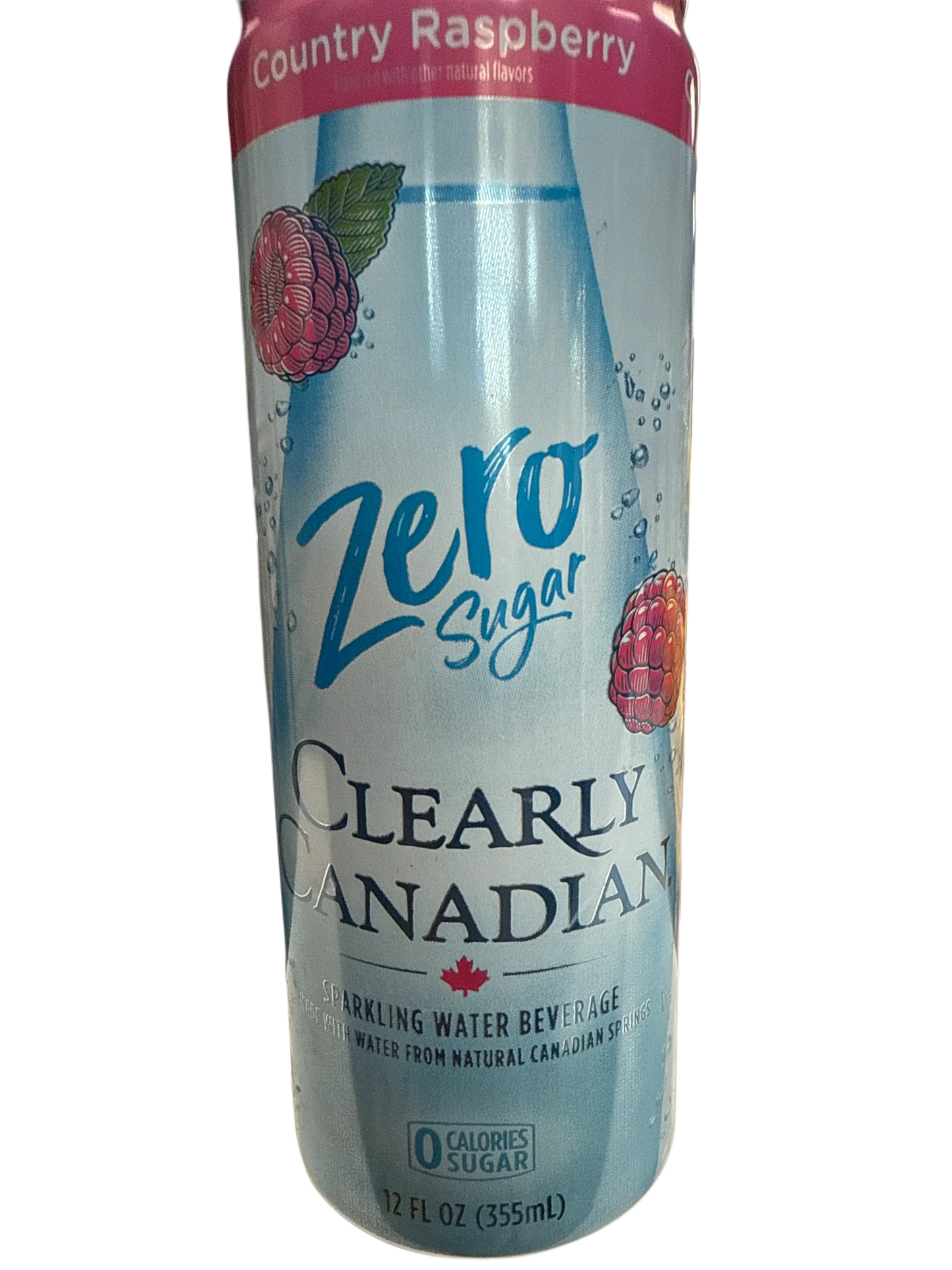 Clearly Canadian Zero Sugar  Country Raspberry Flavour 355ML - Canadian Edition