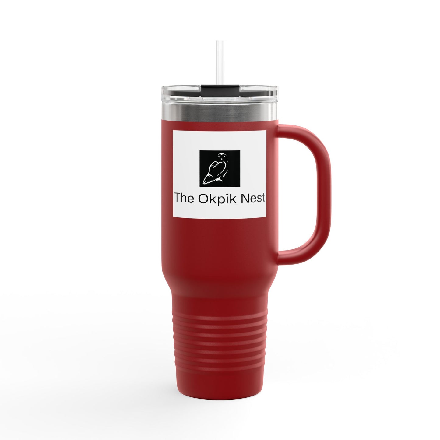 The Okpik Nest Insulated Travel Mug - 40oz, Perfect for Hot & Cold Drinks, Eco-Friendly Coffee Mug, Great Gift for Travelers, Personalized Drinkware