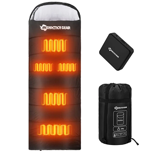 ANTARCTICA GEAR Heated Sleeping Bag Cold Weather Sleeping Bag for Hiking & Camping-0