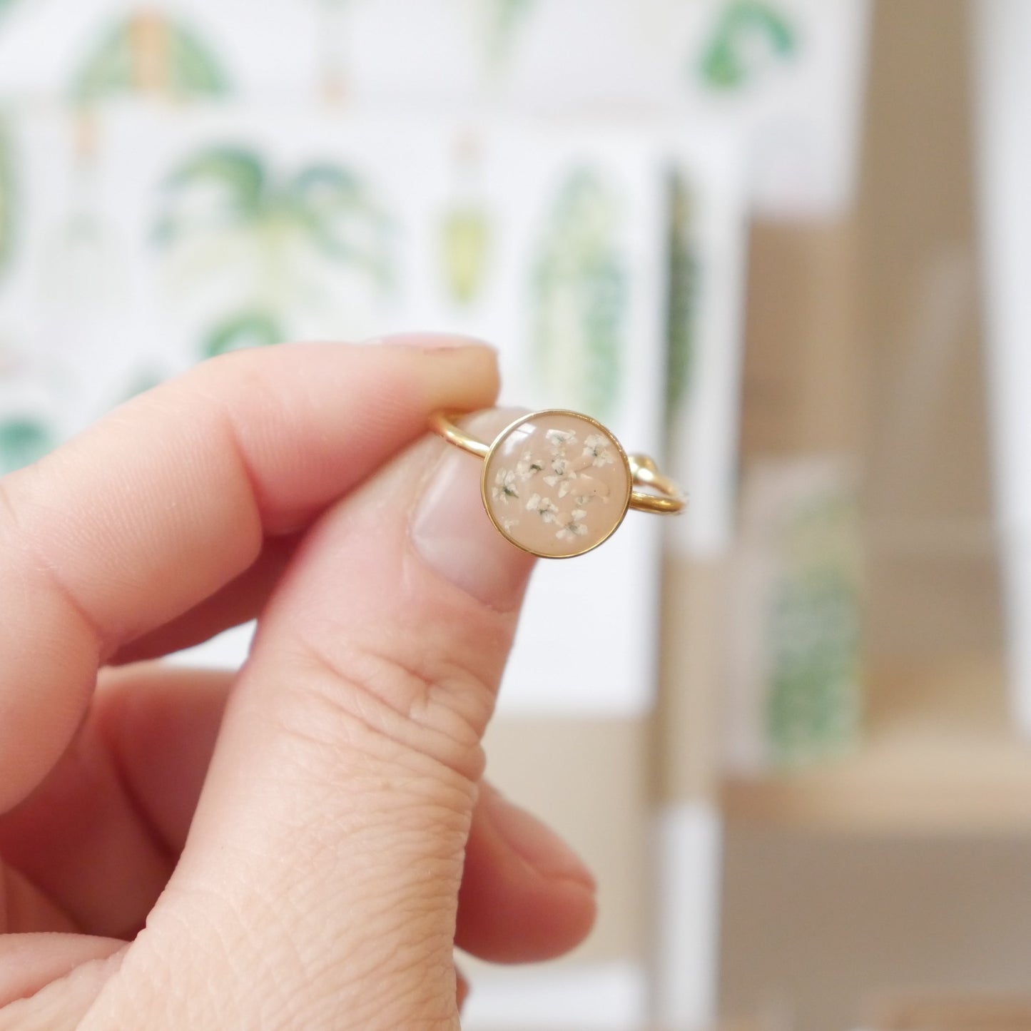 Bague automne - moyen rond  (ajustable)