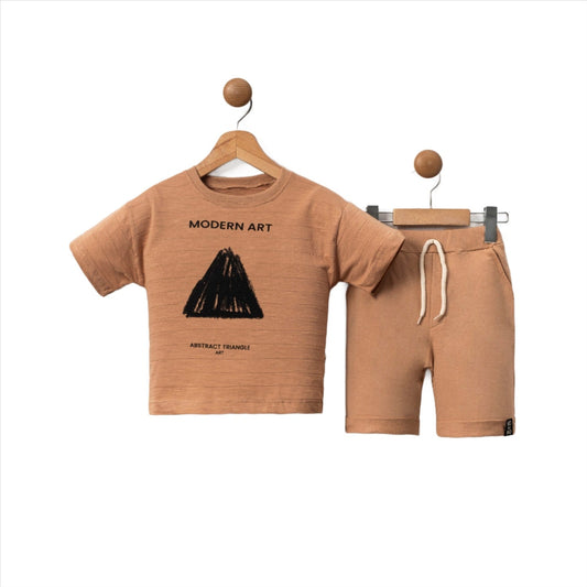 The Abstract Art Boys Casual Set-0