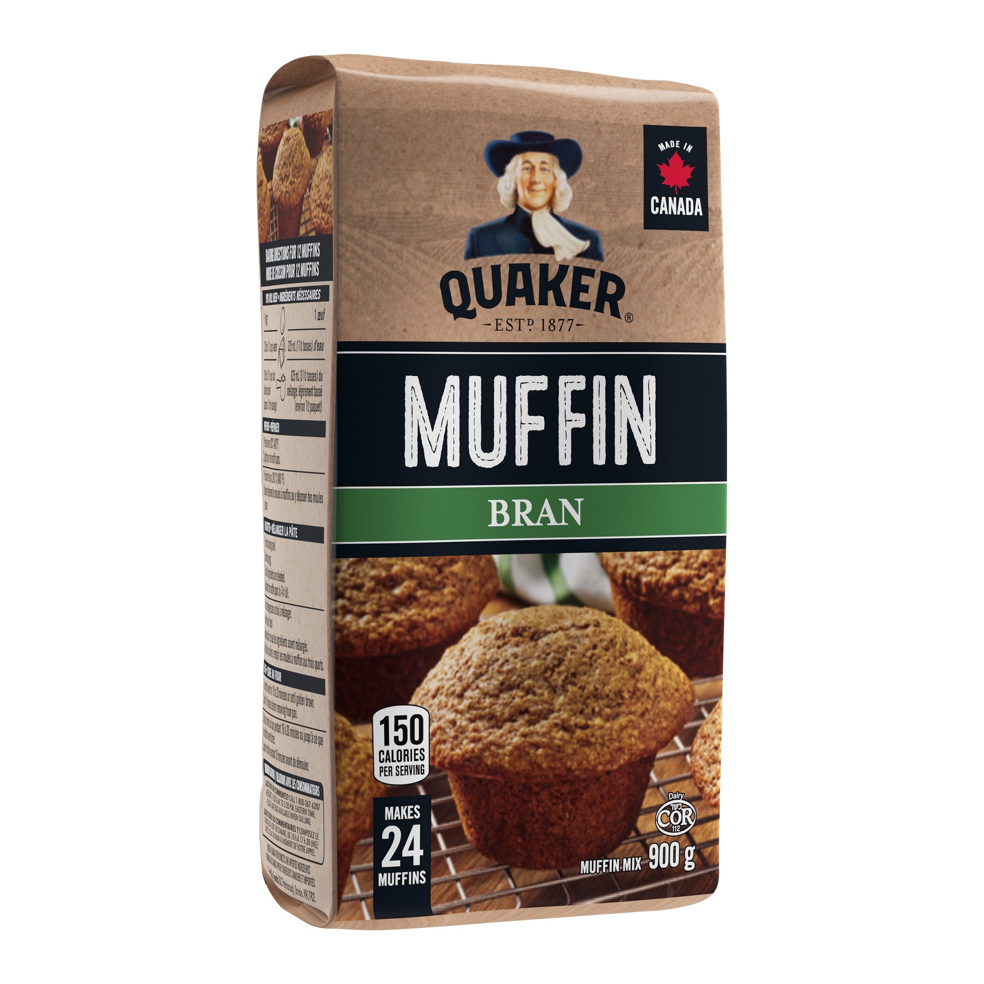 Muffin Bran Mix - 12 x 900 Grams - Quaker - Baking Mixes and Ingredients - Canadian Distribution-0